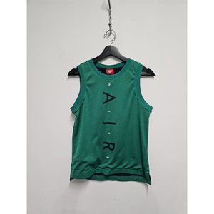 Vintage Nike Air Red Tag Kid Boy Basketball Mesh Green Tank Top Large